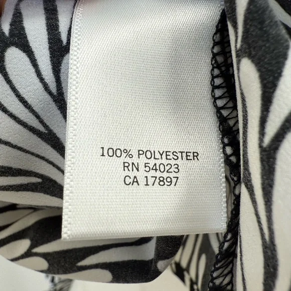 NWT Banana Republic Black White Leaf Print Maxi Dress Sz 4 Sleeveless Racerback - Picture 6 of 13